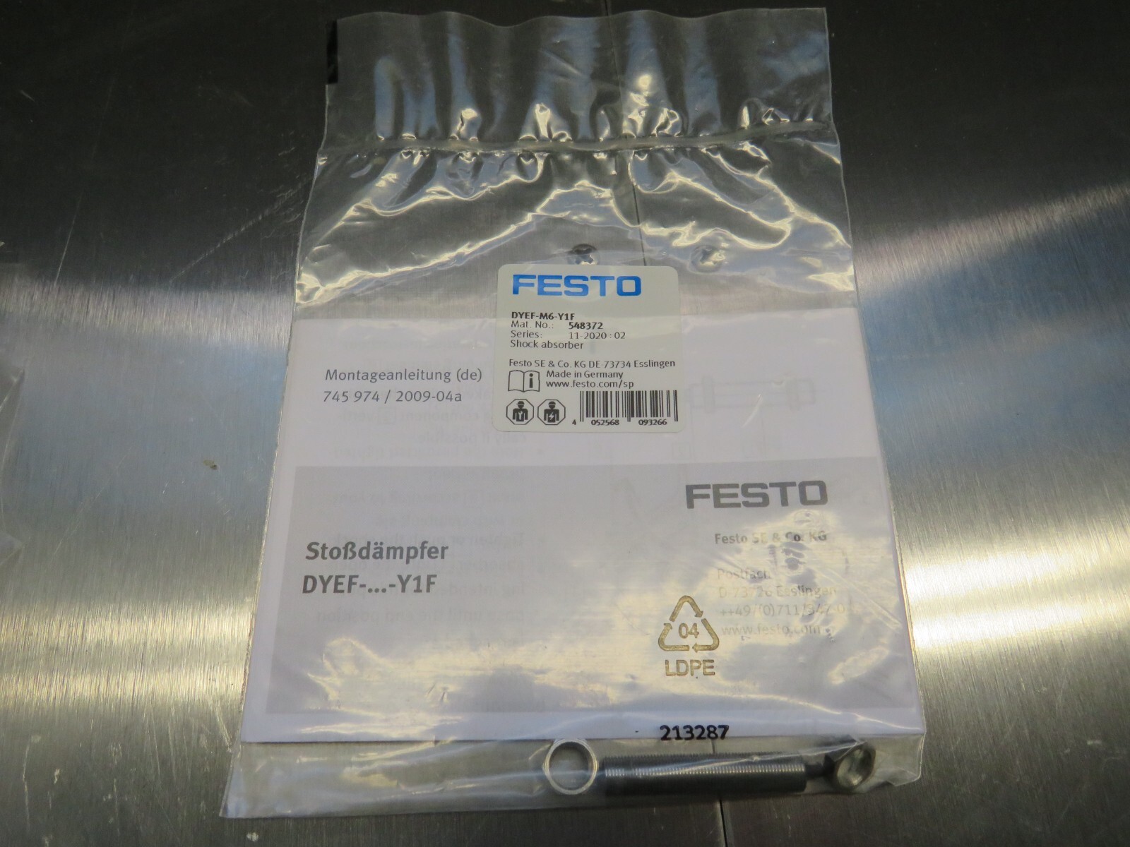 Festo DYEF-M6-Y1F Shock Absorber 548372 (USA SELLER)