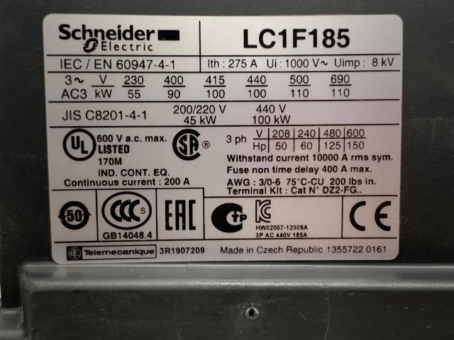 Schneider Electric 600v Circuit Breaker – LC1F185 w/Warranty