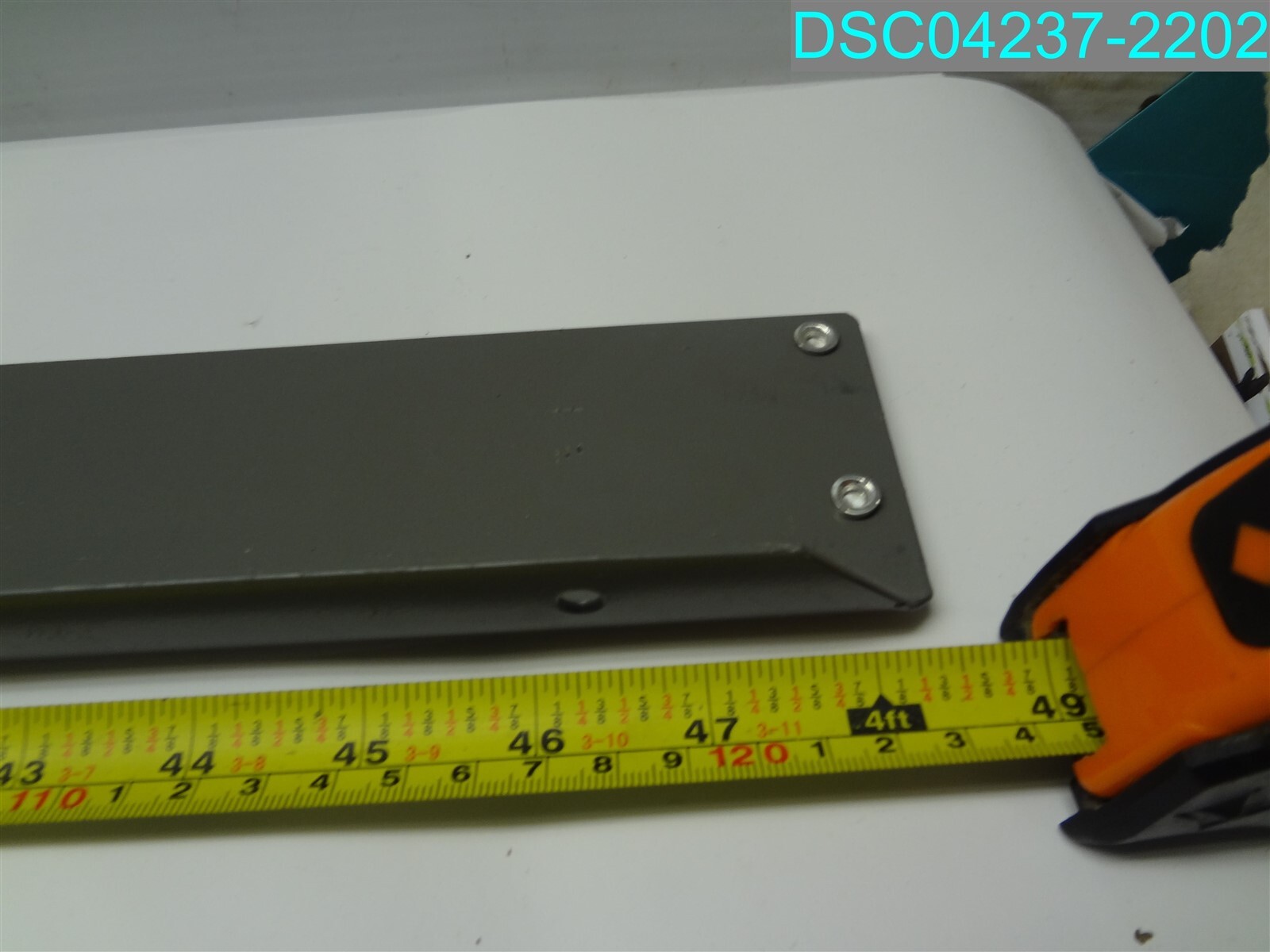 QTY=8: Global 47″ x 2-5/8″ X 1″ Gray Shelf Brackets