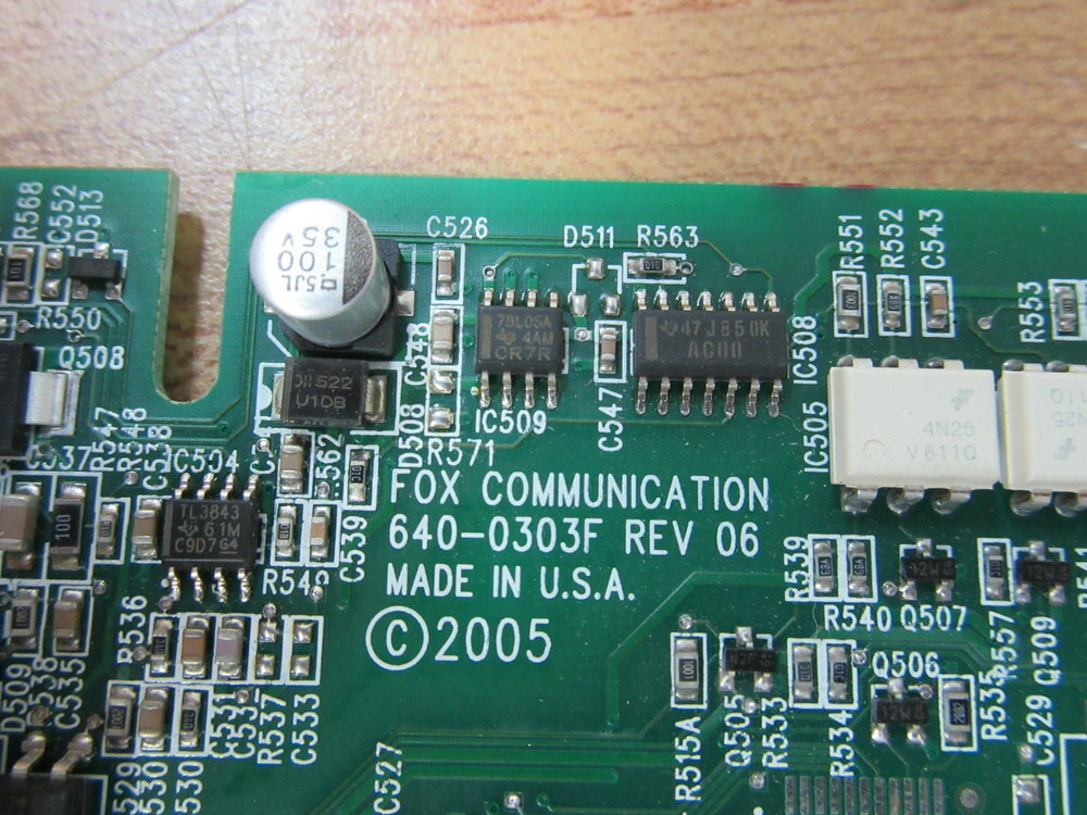 Fox Communication 640-0303F Circuit Board 6400303F