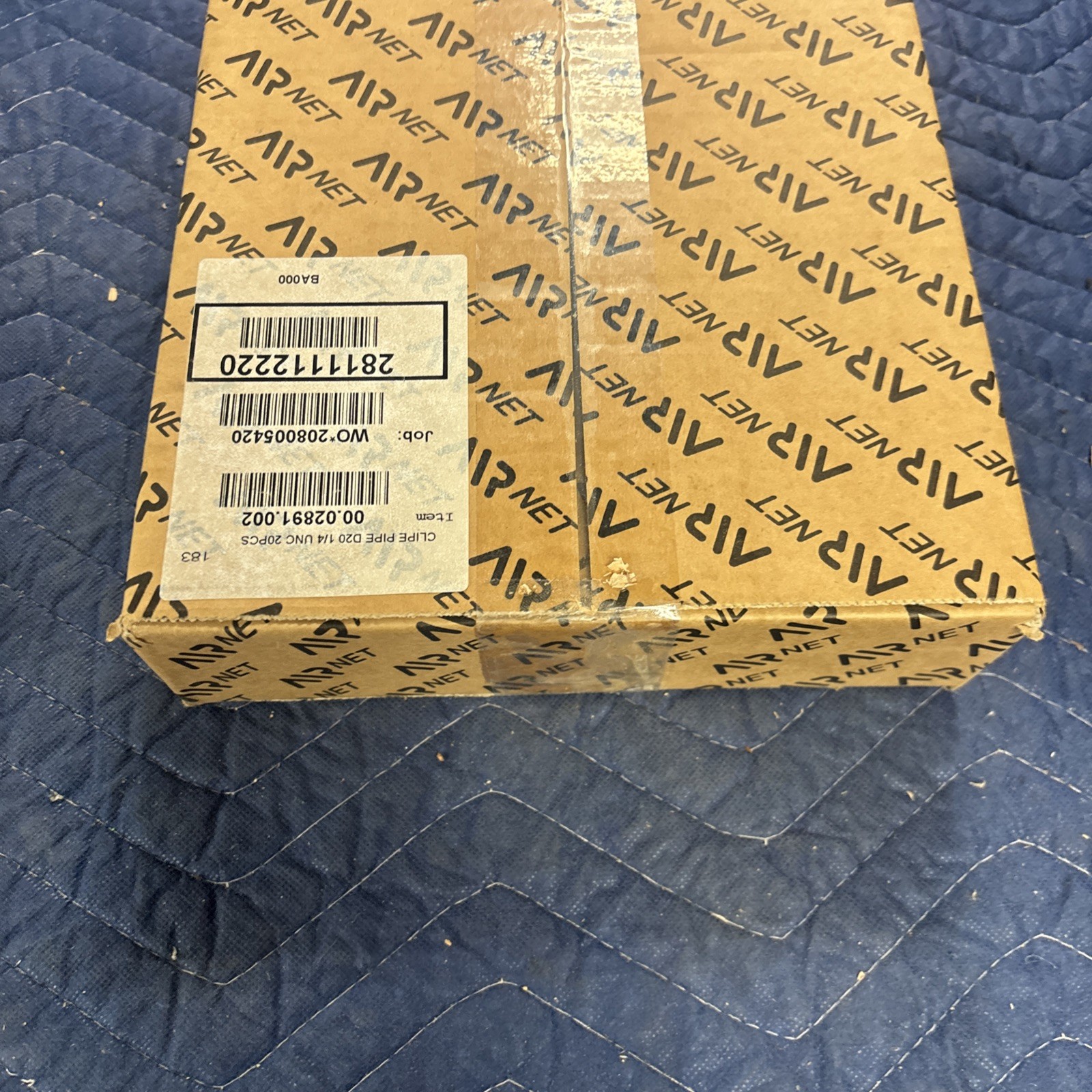 Box of 20 AIRnet 2811412220 40mm Pipe Clips – 1.5″ Aluminum Air Piping Fasteners