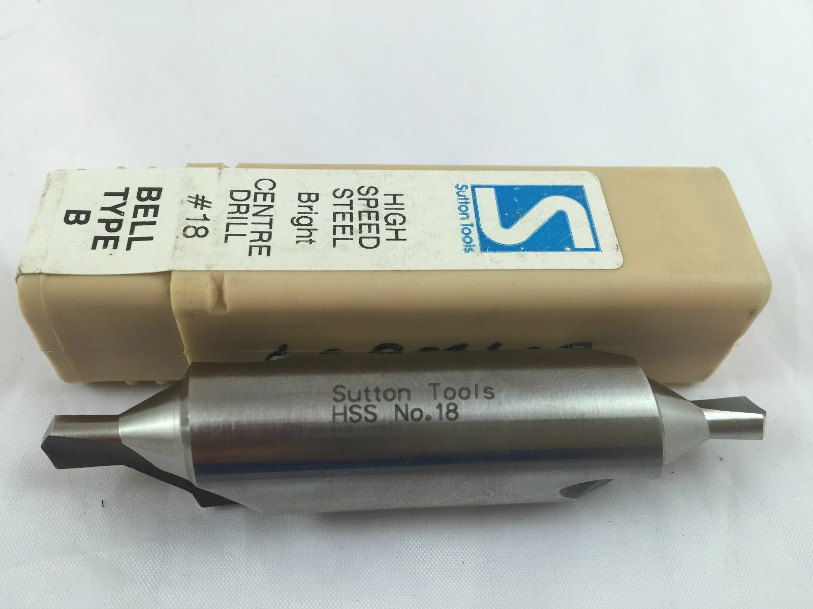 Sutton Tools High Speed Steel HSS Centre Drill No 18 Bell Type B Bright Safety