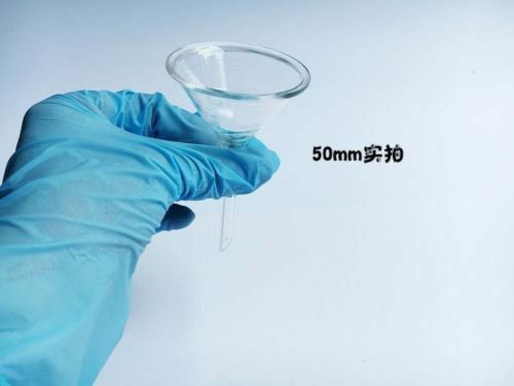 Funnel short rod borosilicate glass equipment 30/40/50/60/75/90/100/120mm
