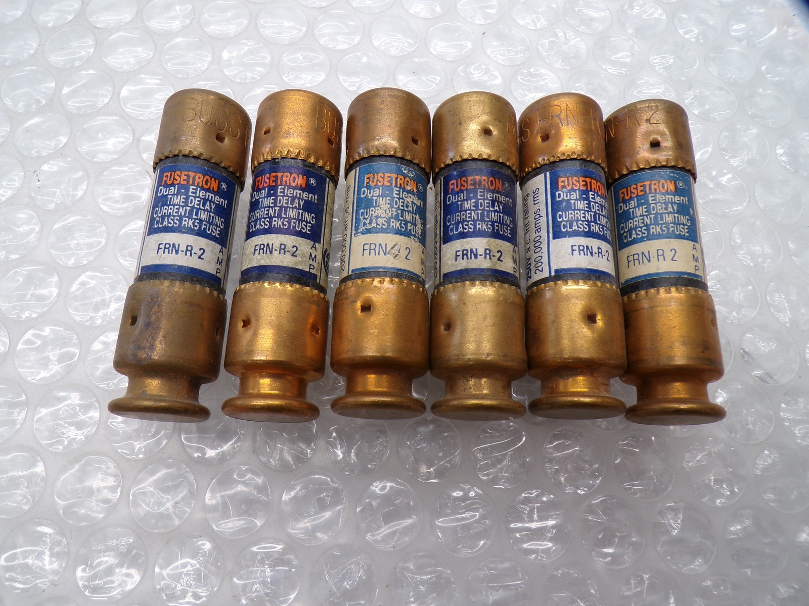 FUSETRON FRN-R2 FUSE LOT OF 6 NSNP