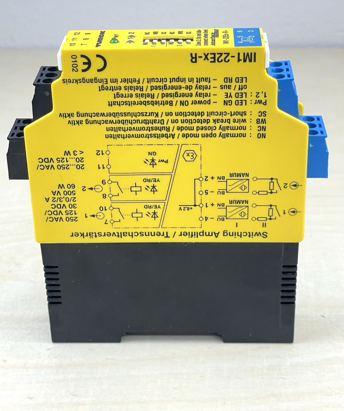 Turck IM1-22Ex-R Isolating Switching Amplifier, 2-Channel