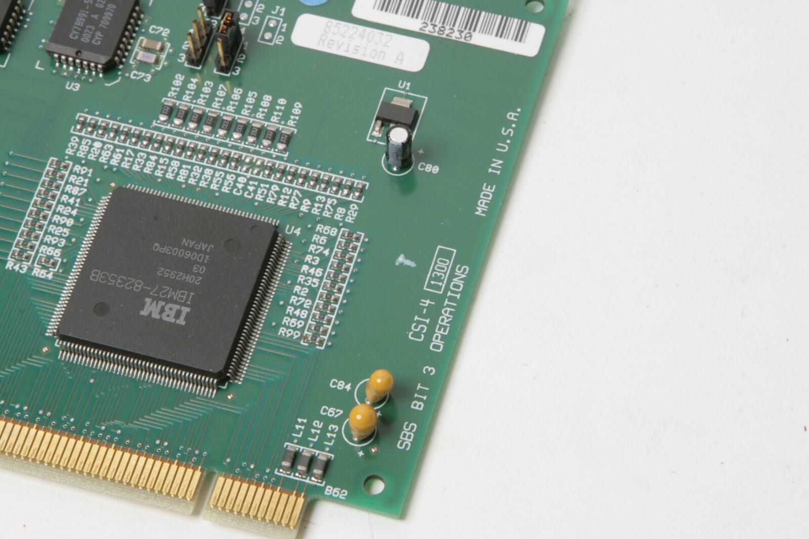 SBS Bit 3 Operations 85224032 Rev A PCI Host Card