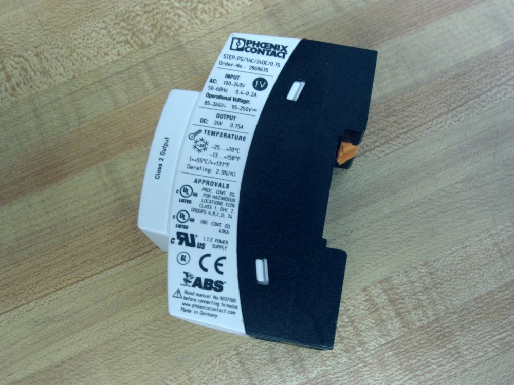 Phoenix Contact STEP-PS/1AC/24DC/0.75 Power Supply Unit 2868635
