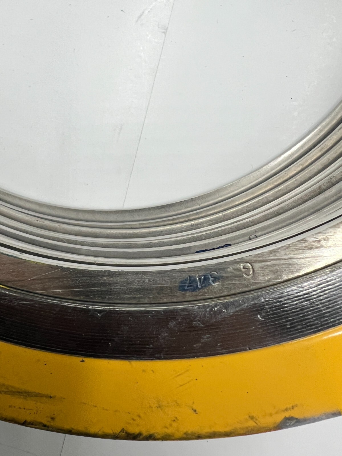 QTY 10 Flexitallic Spiral Wound Gasket 8″ 300 ASME B16.20 347/347/FG, Yellow