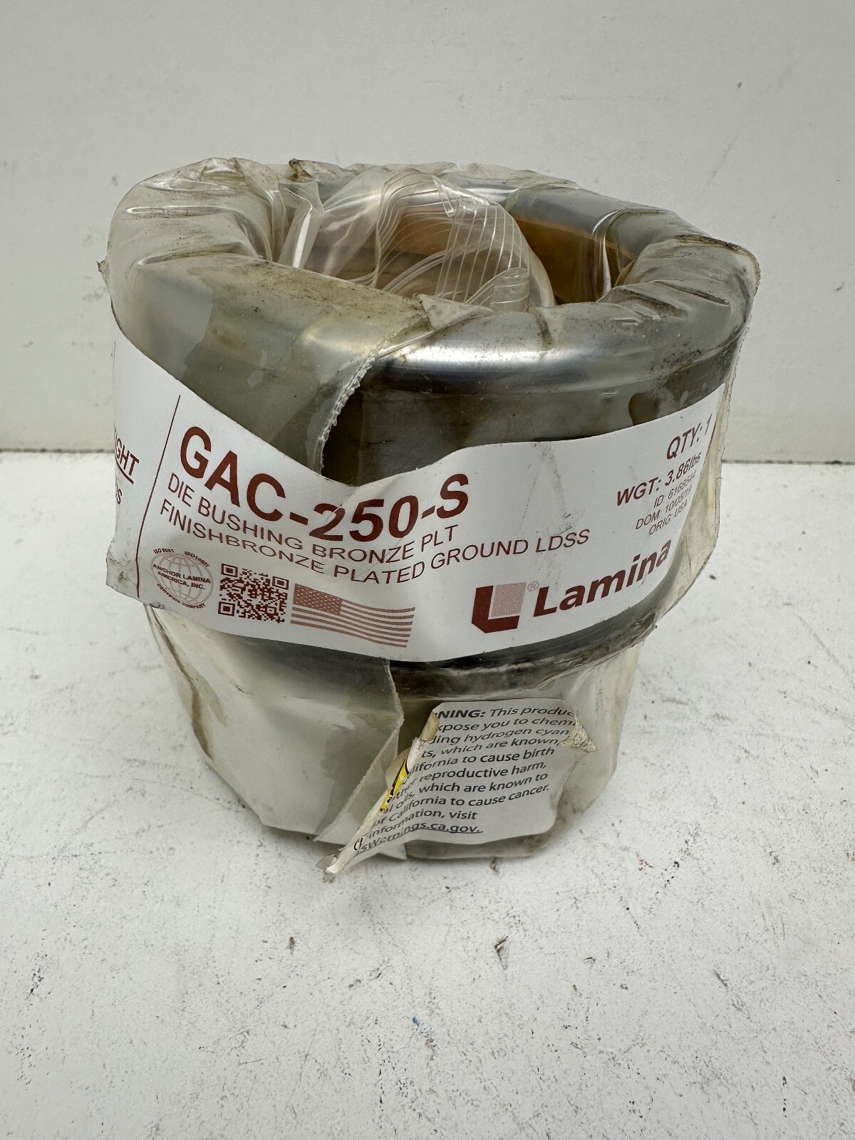 Lamina GAC-250-S Shoulder Bushing Bronze Plated 2.5″ x 3″ New
