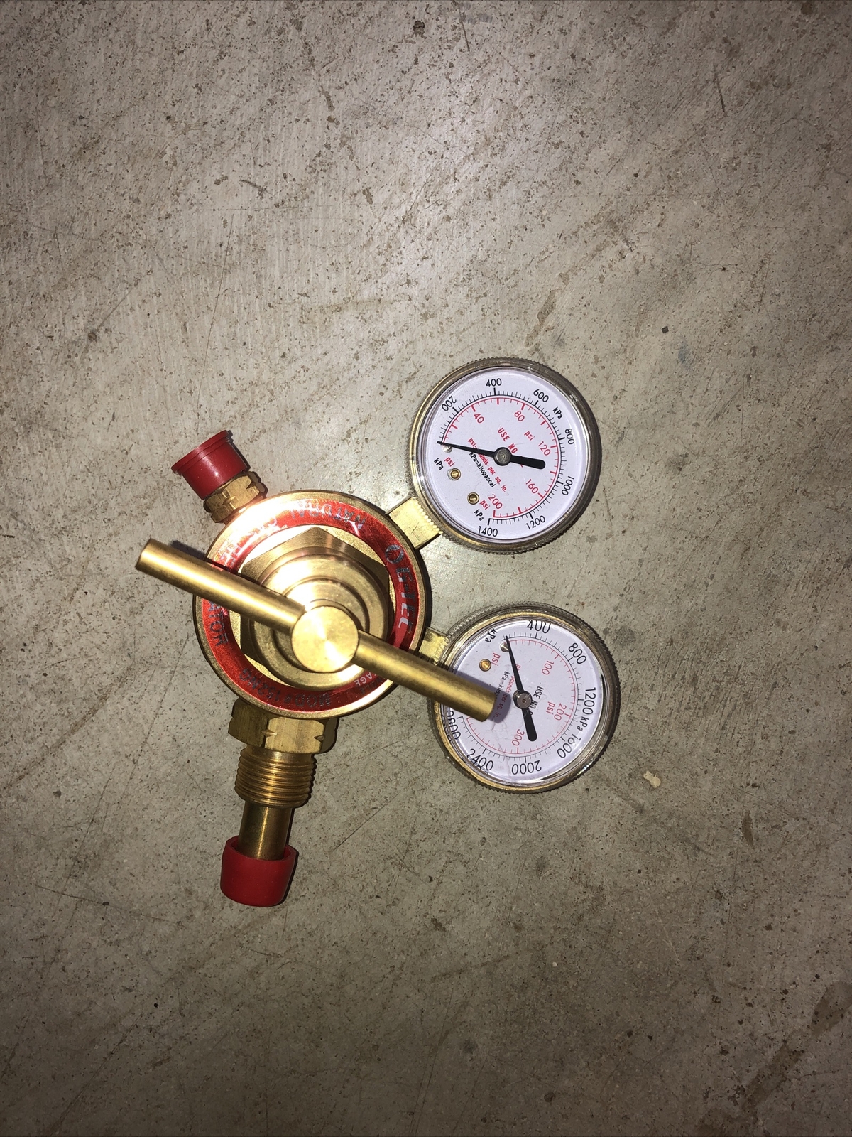 Natural Gas Cutting Torch Regulator, Also High Pressure Propane 20-100 Psi Out