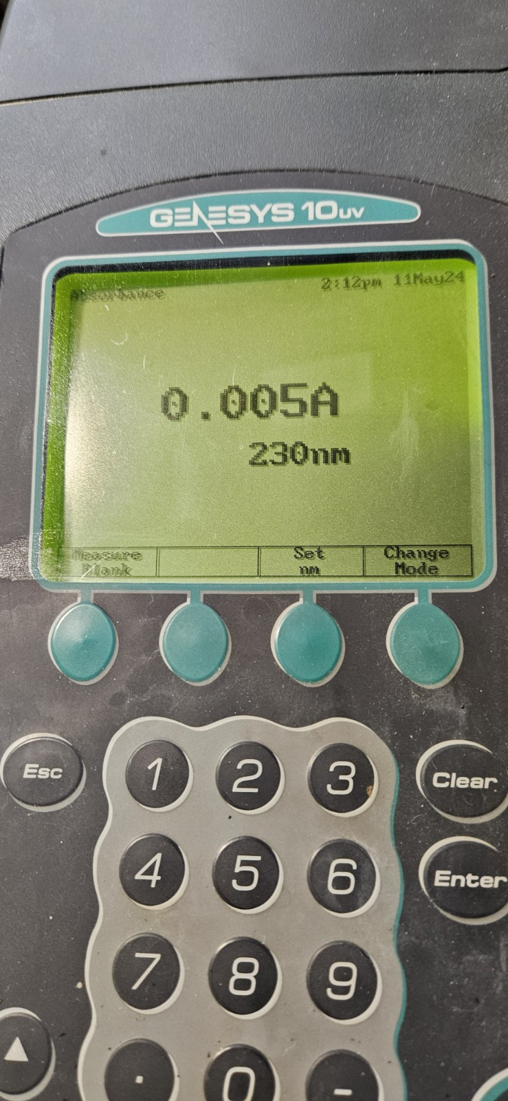 THERMO SPECTRONIC GENESYS MODEL 10 UV SPECTROPHOTOMETER CAT 335902