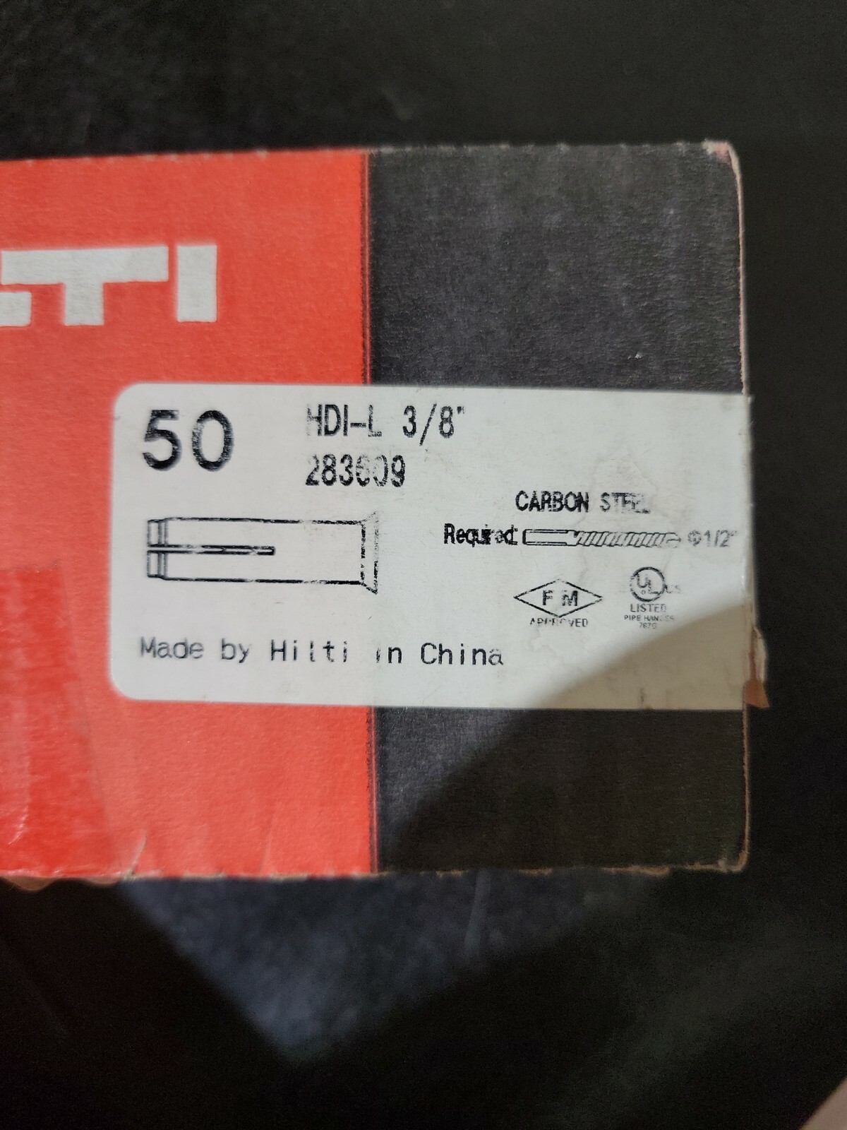 LOT OF 46- HARDWARE HDIL ANCHOR KIT, 3/8 FLR MTG-283609-10034535