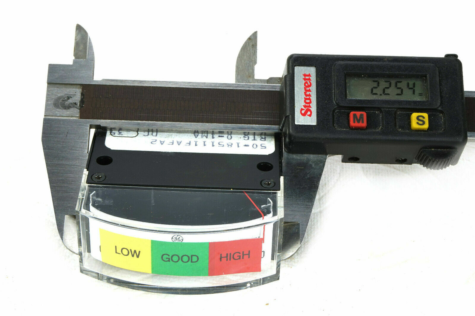 GE turbine Edgewise Panel Meter type 185 Low Good High for Helicopter Cockpit