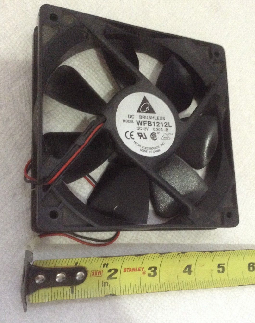 Delta Electronics WFB1212L Fan 12 VDC 0.2 A