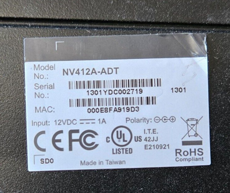 Used Sensormatic Video Encoder for ADT Pulse System Model: NV412A-ADT *Set of 3*