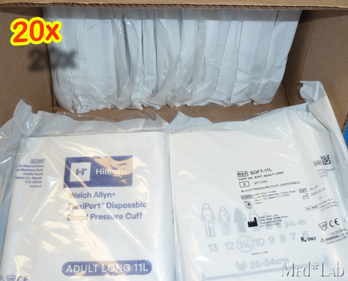 20 SOFT-11L Hillrom Flexiport Adult Long Disposable Blood Pressure Cuff