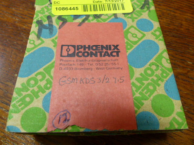Phoenix GSMKD3/2-7.5 Qty of 12 per Lot 2 POSITION Phoenix