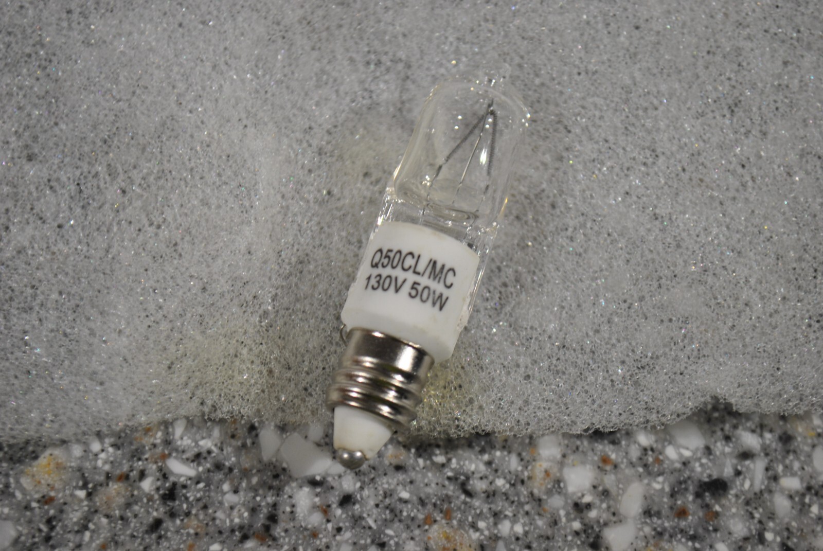 HALCO Q50CL/MC 130V (Box of 10), 50w Prism Q50 Clear Lamp Bulb NOS