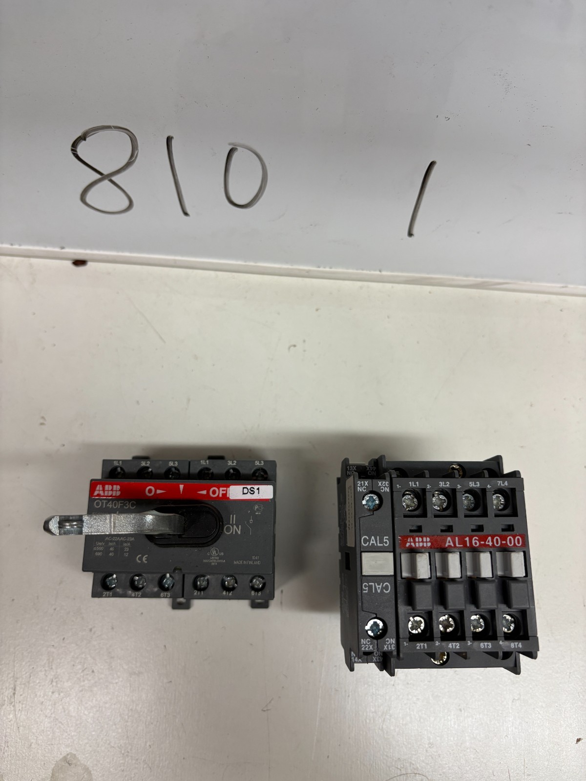 ABB 600VAC 40A TRANSFER SWITCH 1SCA104913R1001 OT40F3C AL16-40-00