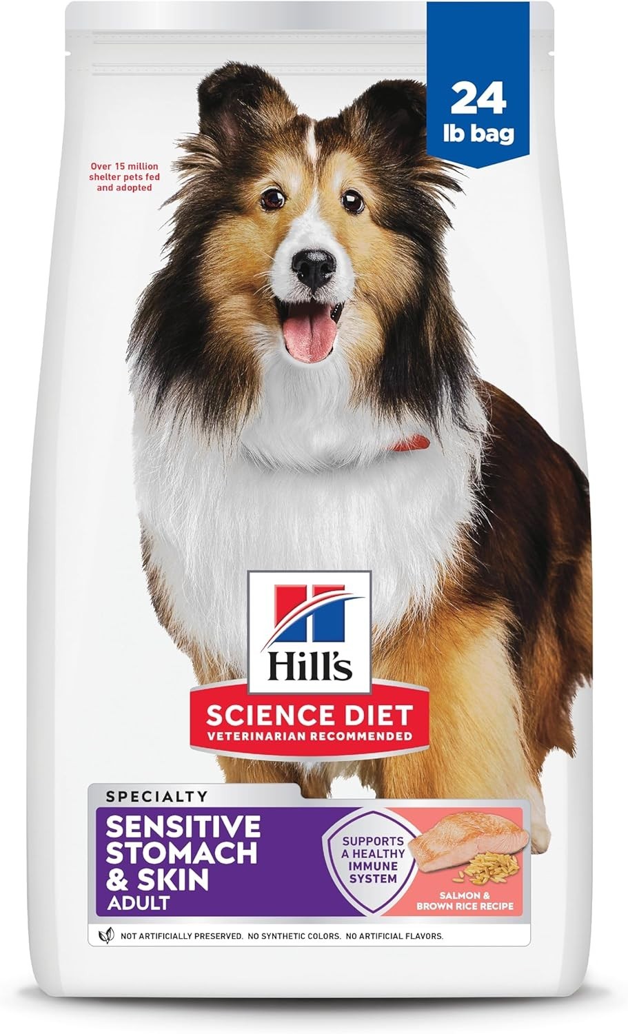Science Diet Sensitive Stomach & Skin Adult Dry Food – Salmon & Brown, 24 Lb