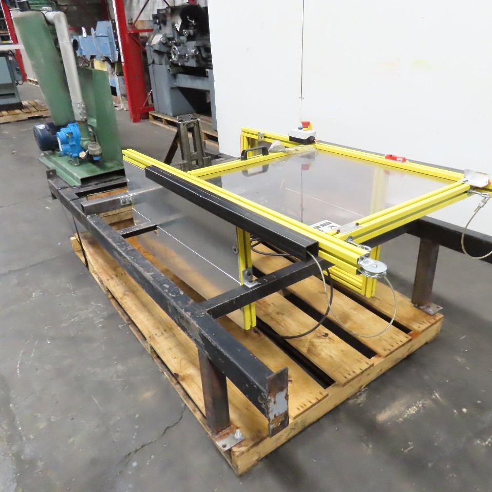 Custom Power Pneumatic Air Press Assembly 10″ Stroke W/ Safety Guard Enclosure