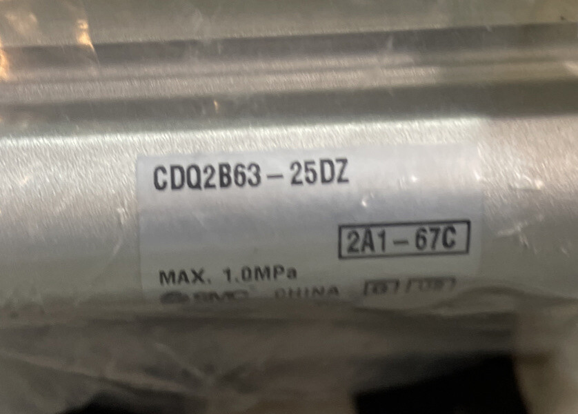 SMC CQ2-Z COMPACT CYLINDER, CDQ2B63-25DZ, CDQ2B6325DZ, SHIPSAMEDAY#103X7