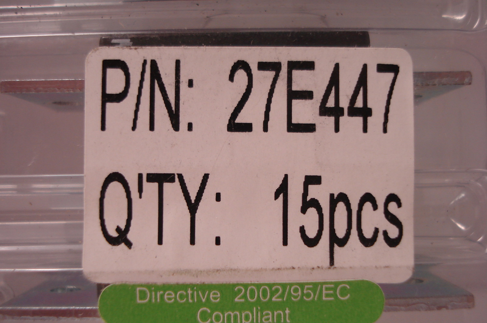 NEW TYCO ELECTRONICS 27E447 RELAY QTY: 15