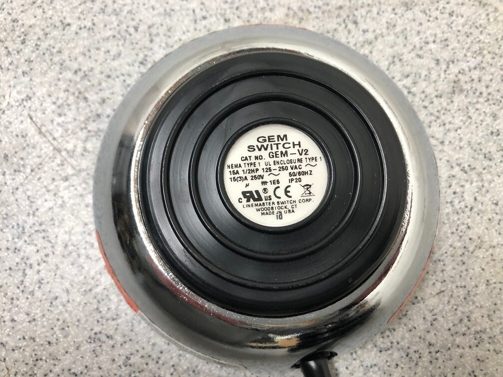 LINEMASTER GEM SWITCH FOOT SWITCH MODEL GEM-V2