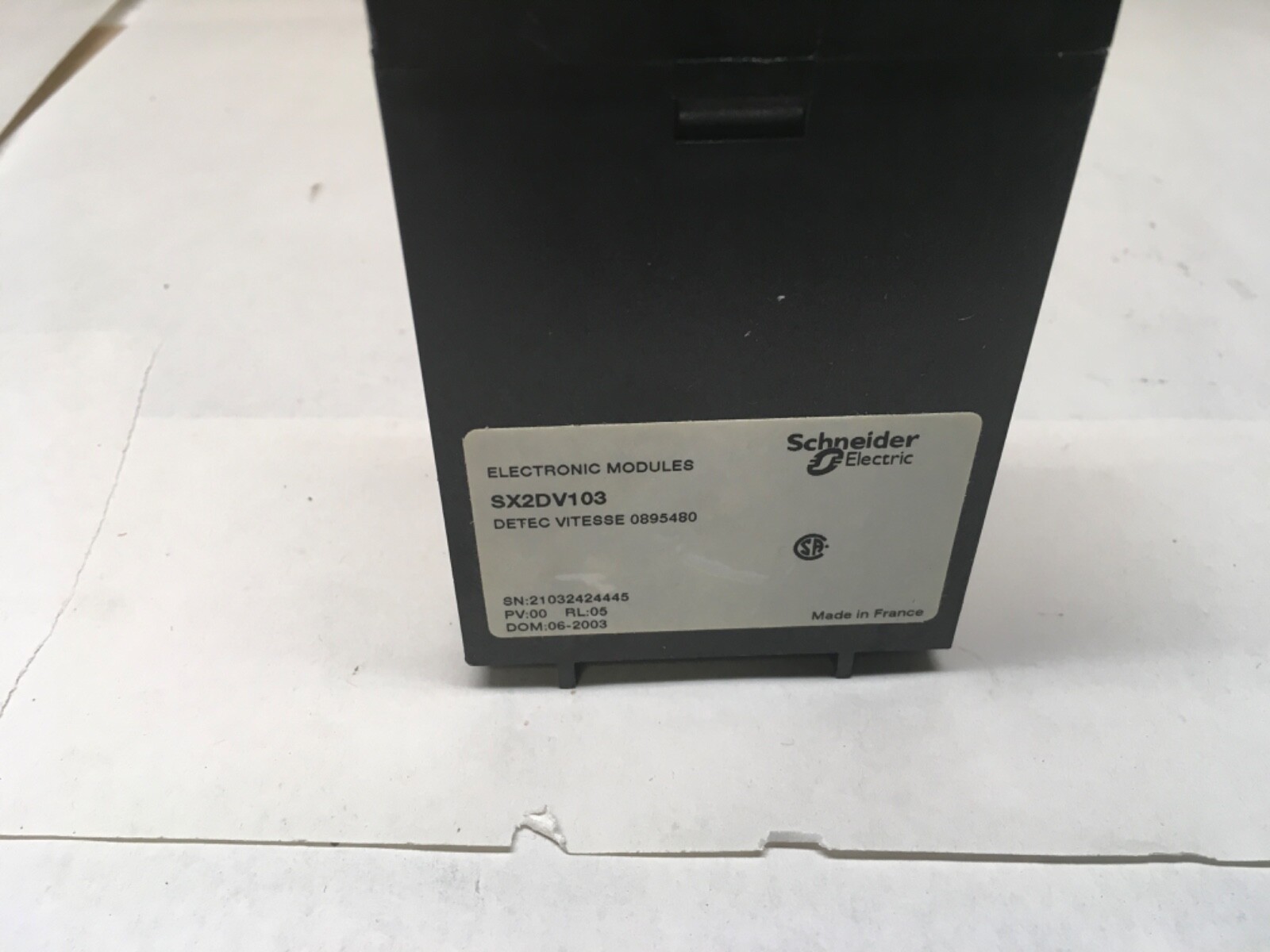 SCHNEIDER ELECTRIC SX2DV103 ELECTRONIC MODULES (KB)