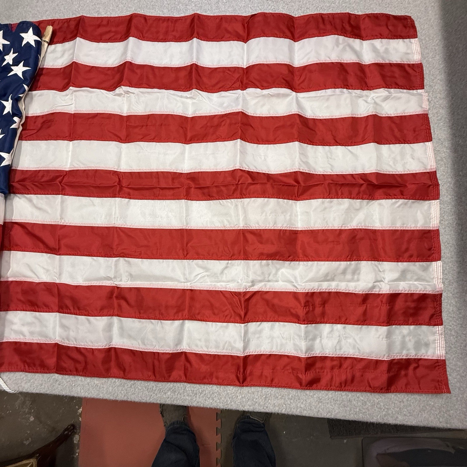 Valley Forge Flag Co 50 Star 3.5’x6.7’ Snap And Ring Attachment Stitched Stars