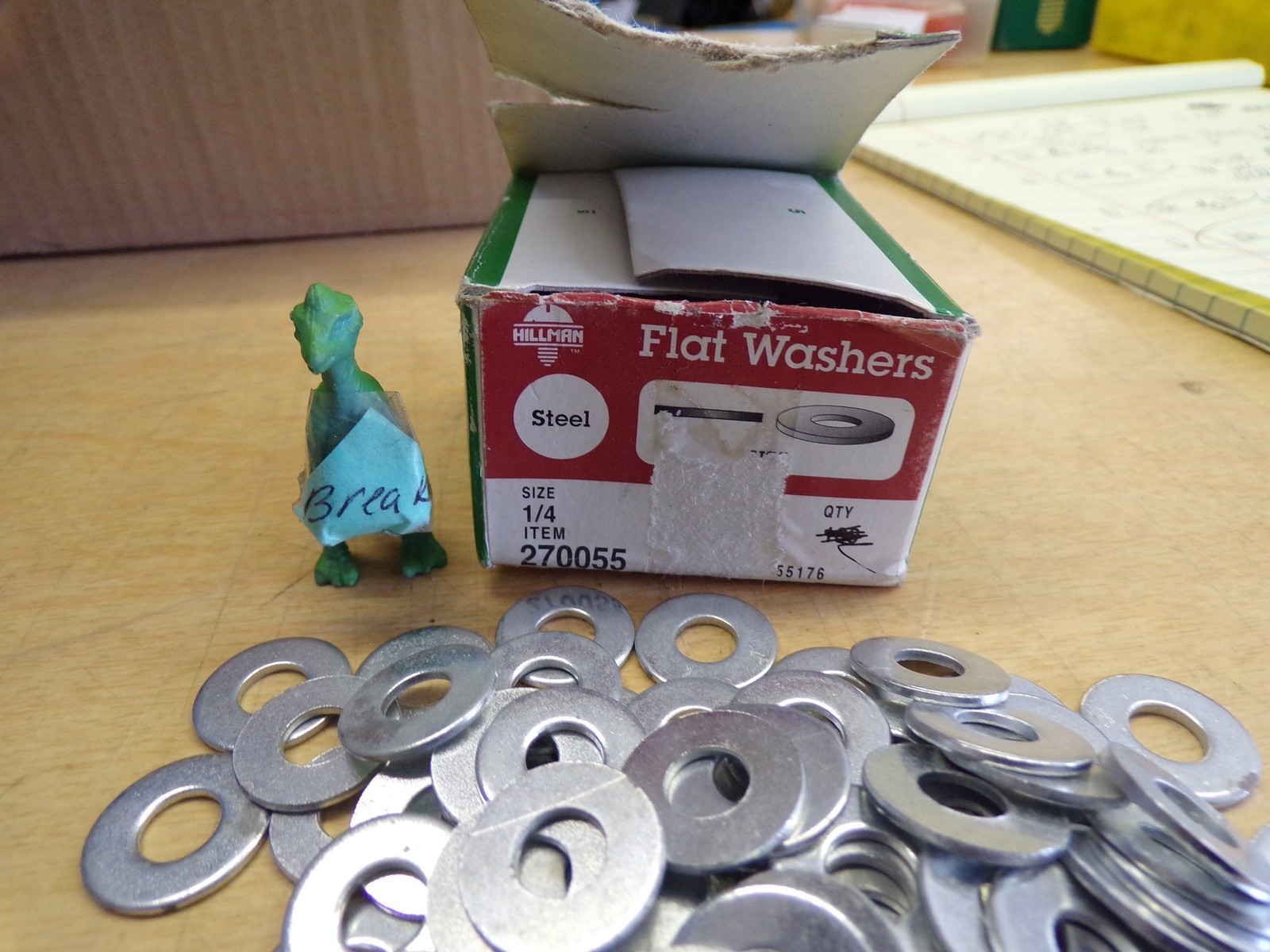 NEW 1/4″ Flat Head Washers 270055, Lot of 84 *FREE SHIPPING*