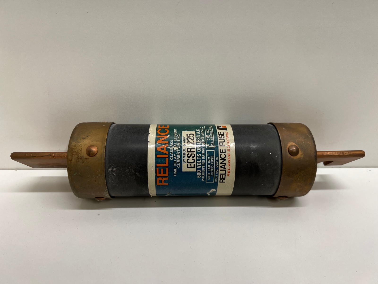 GOOD USED! RELIANCE 225A TIME-DELAY FUSE ECSR-225