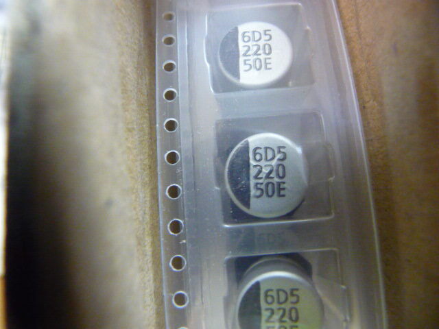 N I C COMPONENTS NACE221M50V10X10.5TR13F Qty of 275 per Lot CAPACITOR ELECTROLY