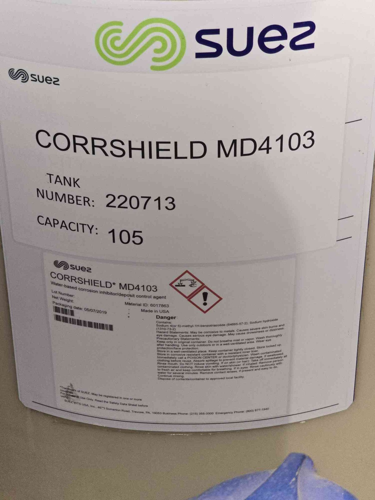 Suez Corrshield MD4103 Glycol Mixing Tank with Pump #22071 105Gal(SKU: 111338)