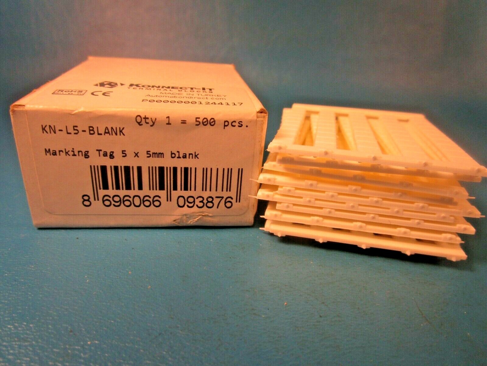 Box of 500, Konnect-It, KN-L5-Blank, Marking Tags, 5×5 Blank