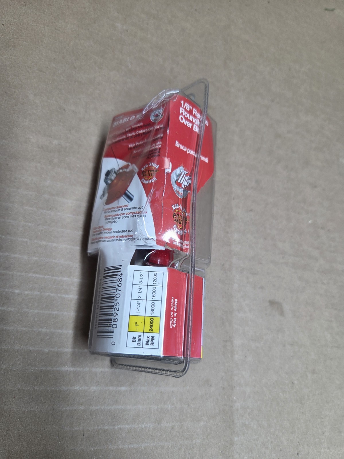 NEW Diablo DR34104 Carbide Rounding Over Router Bit 3/4 Dia. x 1/8 x 2-3/16 in.