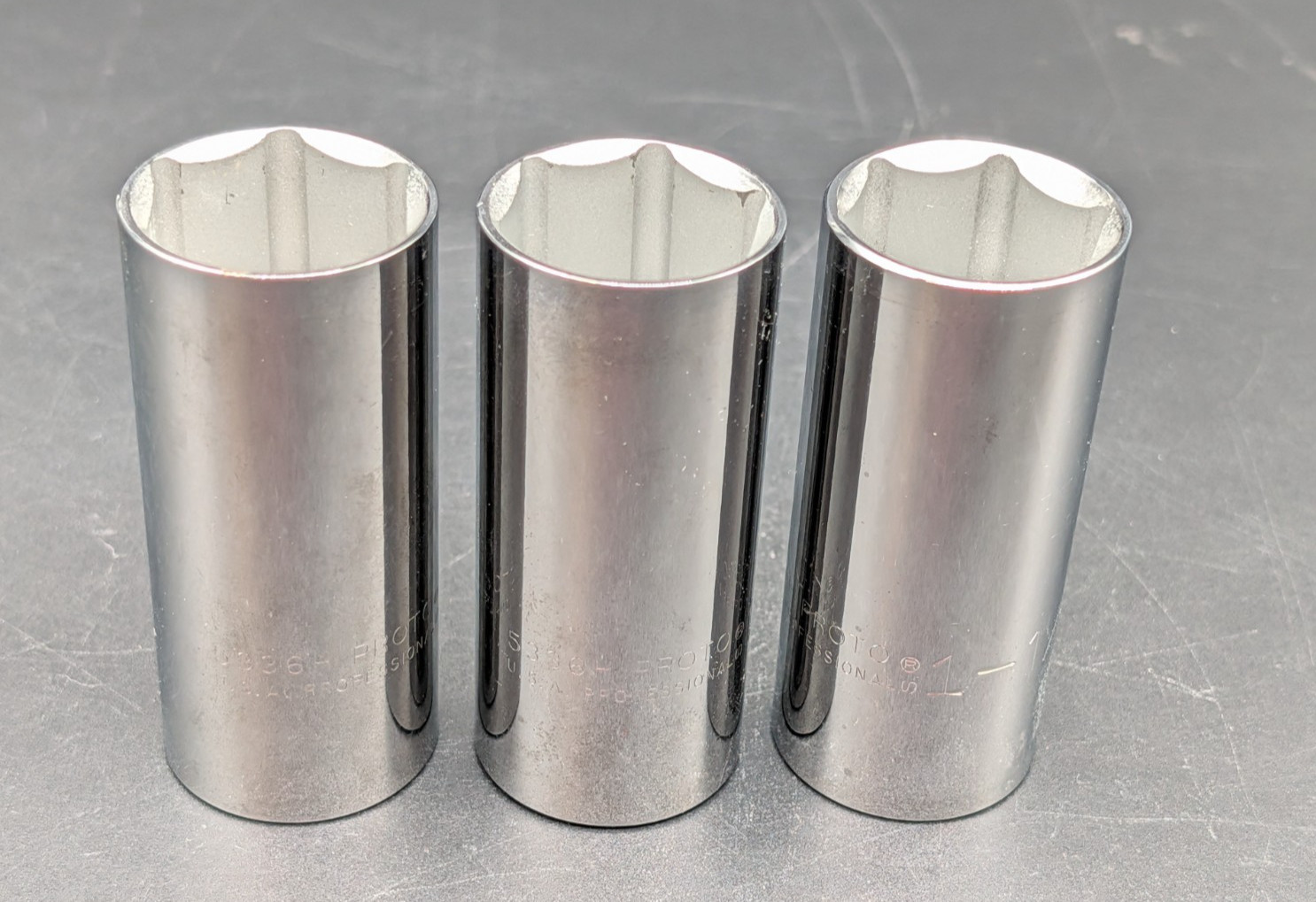 Proto Professional J5336H Impact Deep Sockets – 1/2″ Drive – 6 Point (Three)