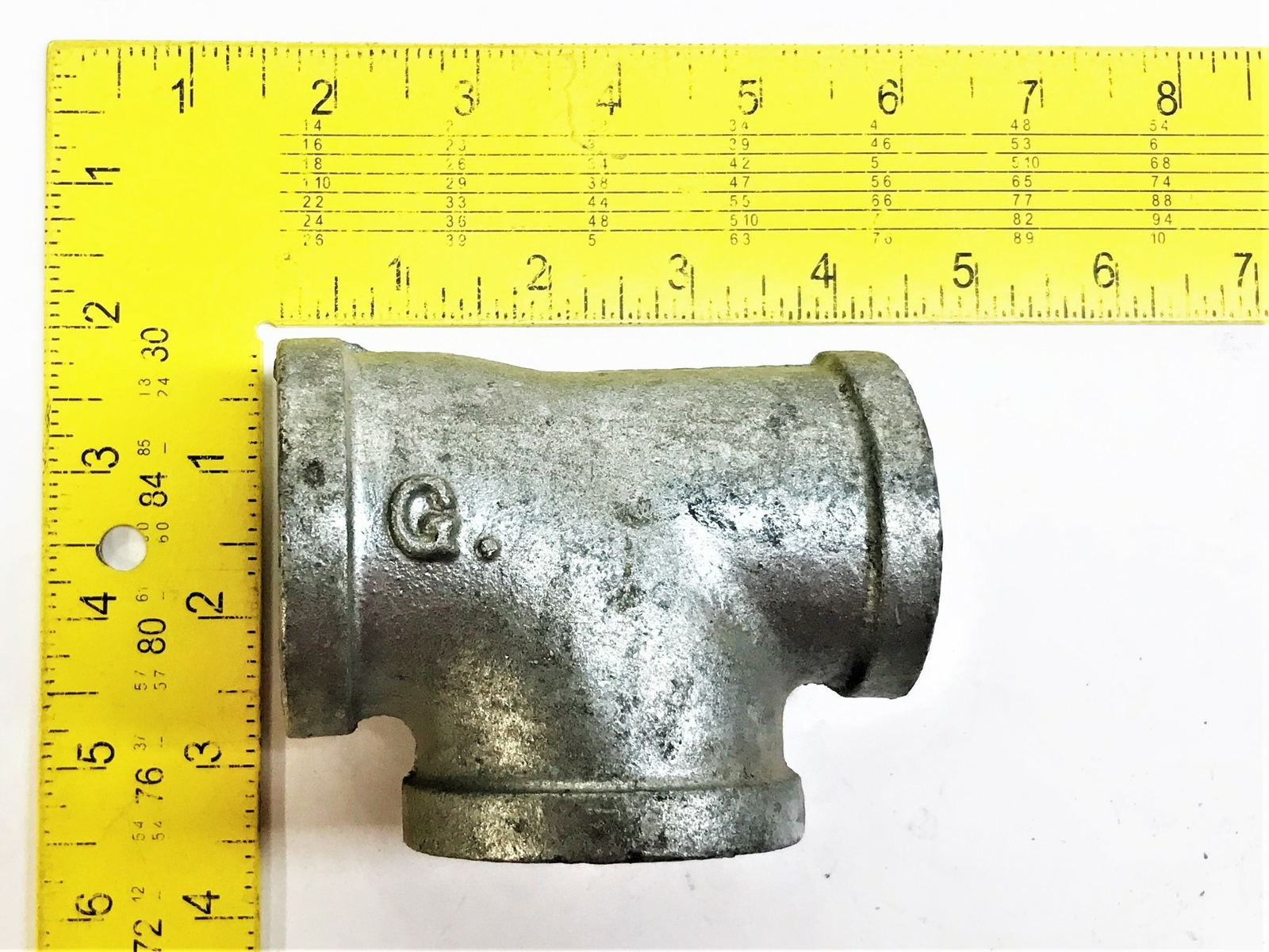 Unbranded Galvanized 1-1/2″ x 1-3/4″ x 1-3/4″ Tee Coupling [Lot of 2] NOS