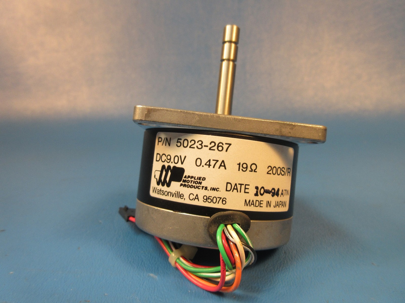 Applied Motion Products 5023-267 Stepper Motor, DC9.0V, 0.47A, Made in Japan