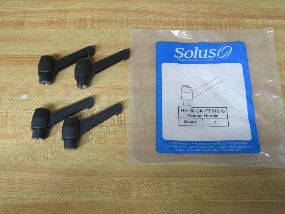 Valu Guide RH-20-BK-FS1618 Solus Ratchet Handle RH20BKFS1618 (Pack of 4)