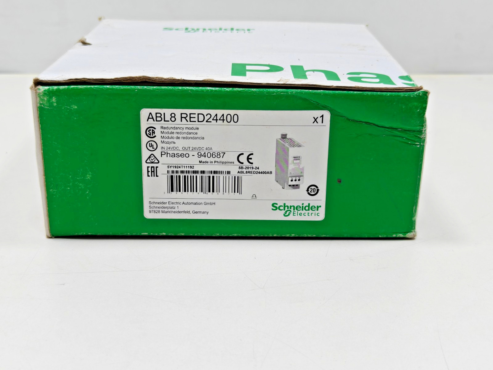ABL8 RED24400 Schneider Electric Redundancy Module – 40A – for Regulated SMPS