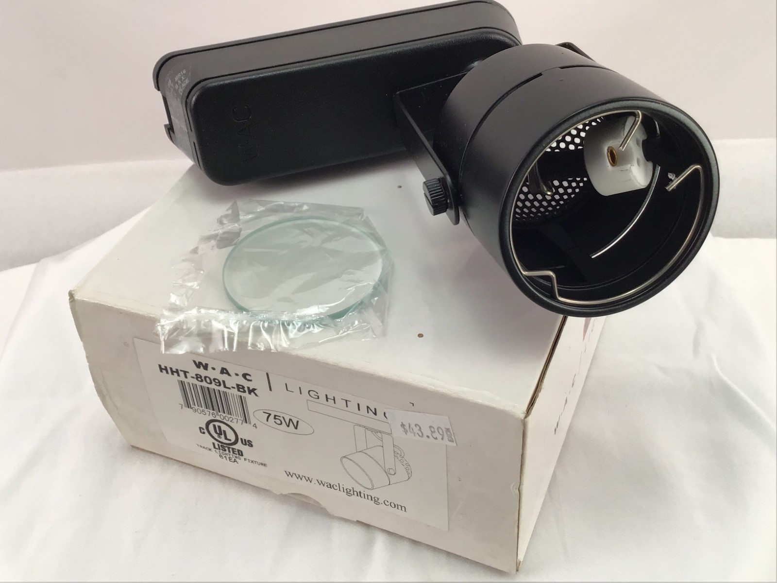 WAC HHT-809L-BK H-Track 120V Line Voltage Track Light Fixture Black