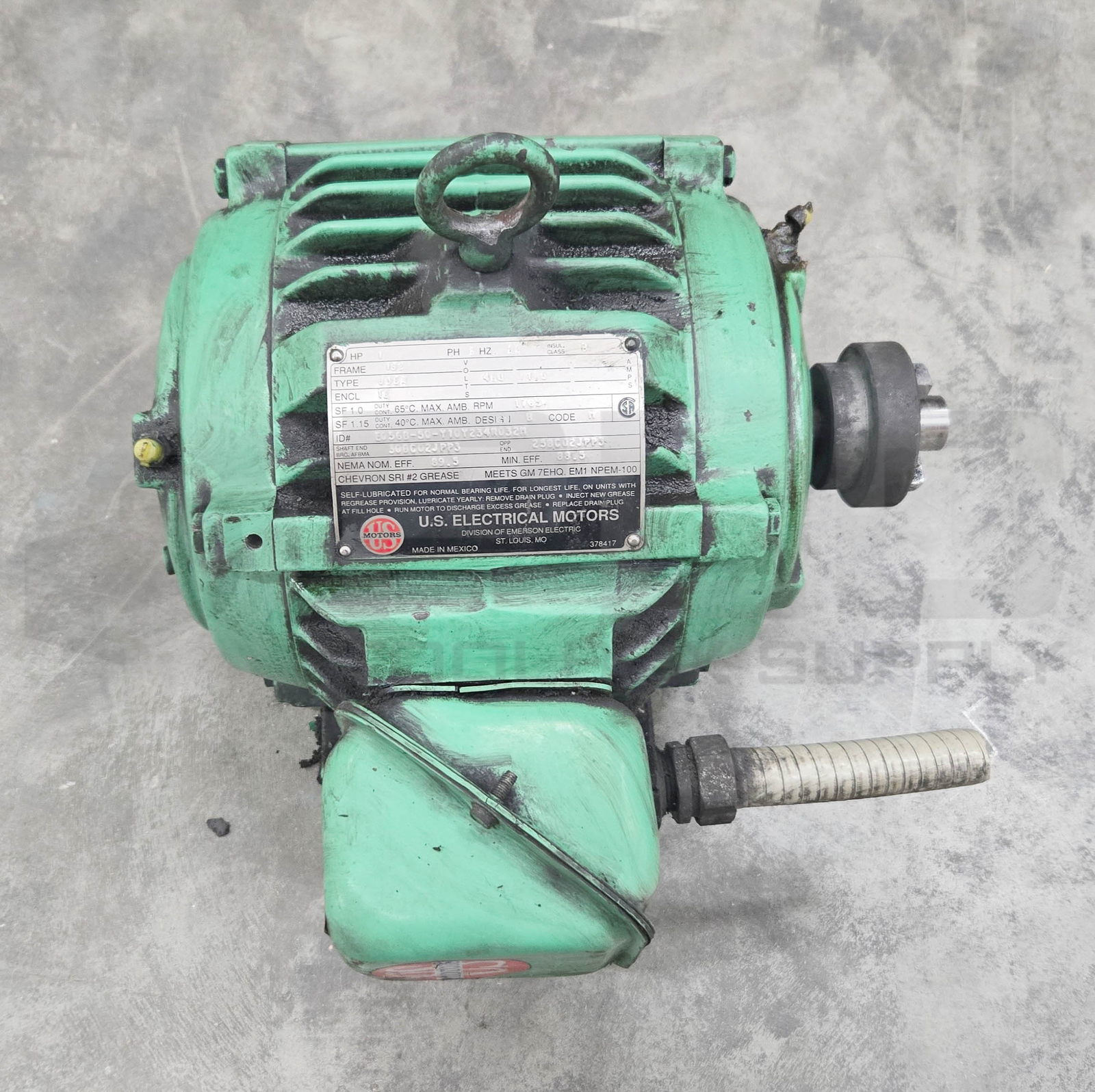 US ELECTRICAL MOTORS E056B-50-Y10Y234R032M MOTOR 1765RPM 3PH 1HP FR: 182
