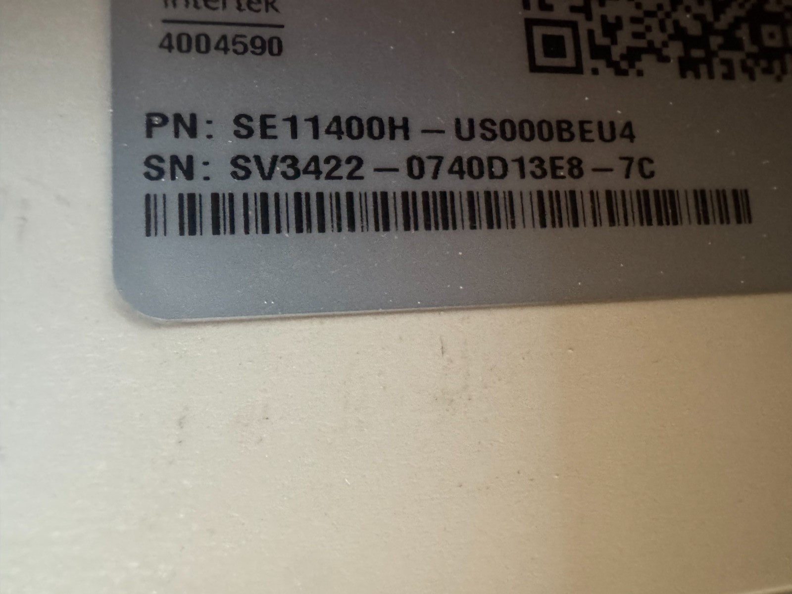 SolarEdge Solar Inverter SE11400H-US000BEU4 UNTESTED