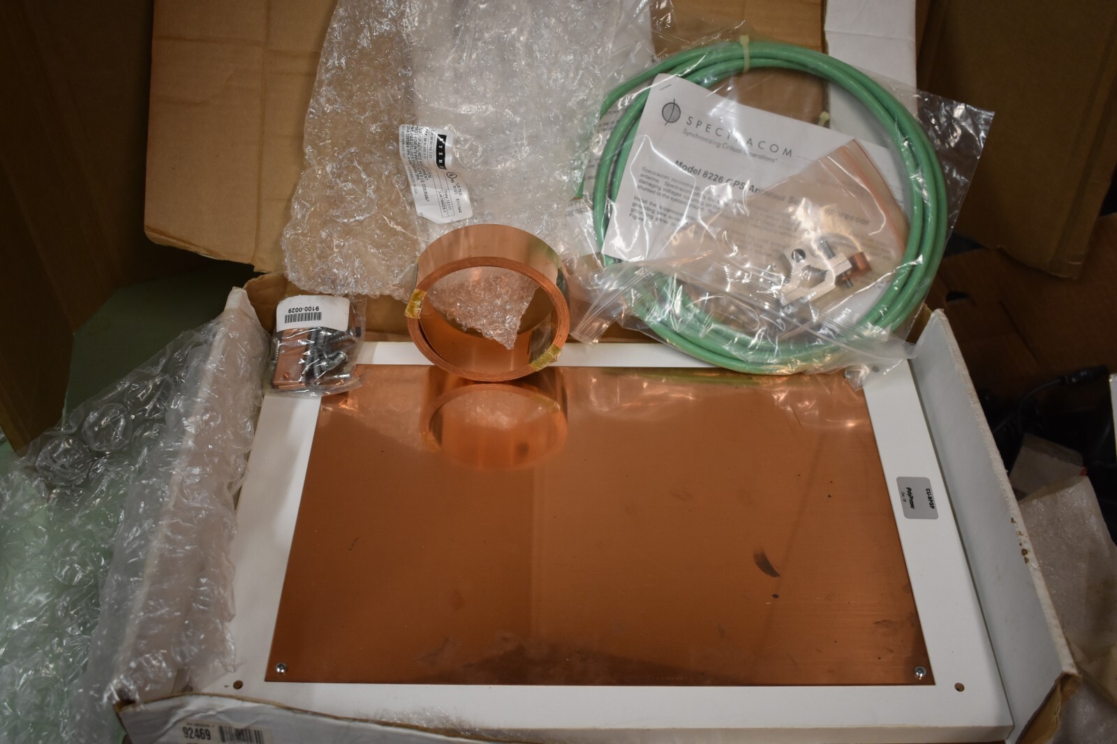 Polyphaser CU-SPGP Copper Grounding Plate Kit New
