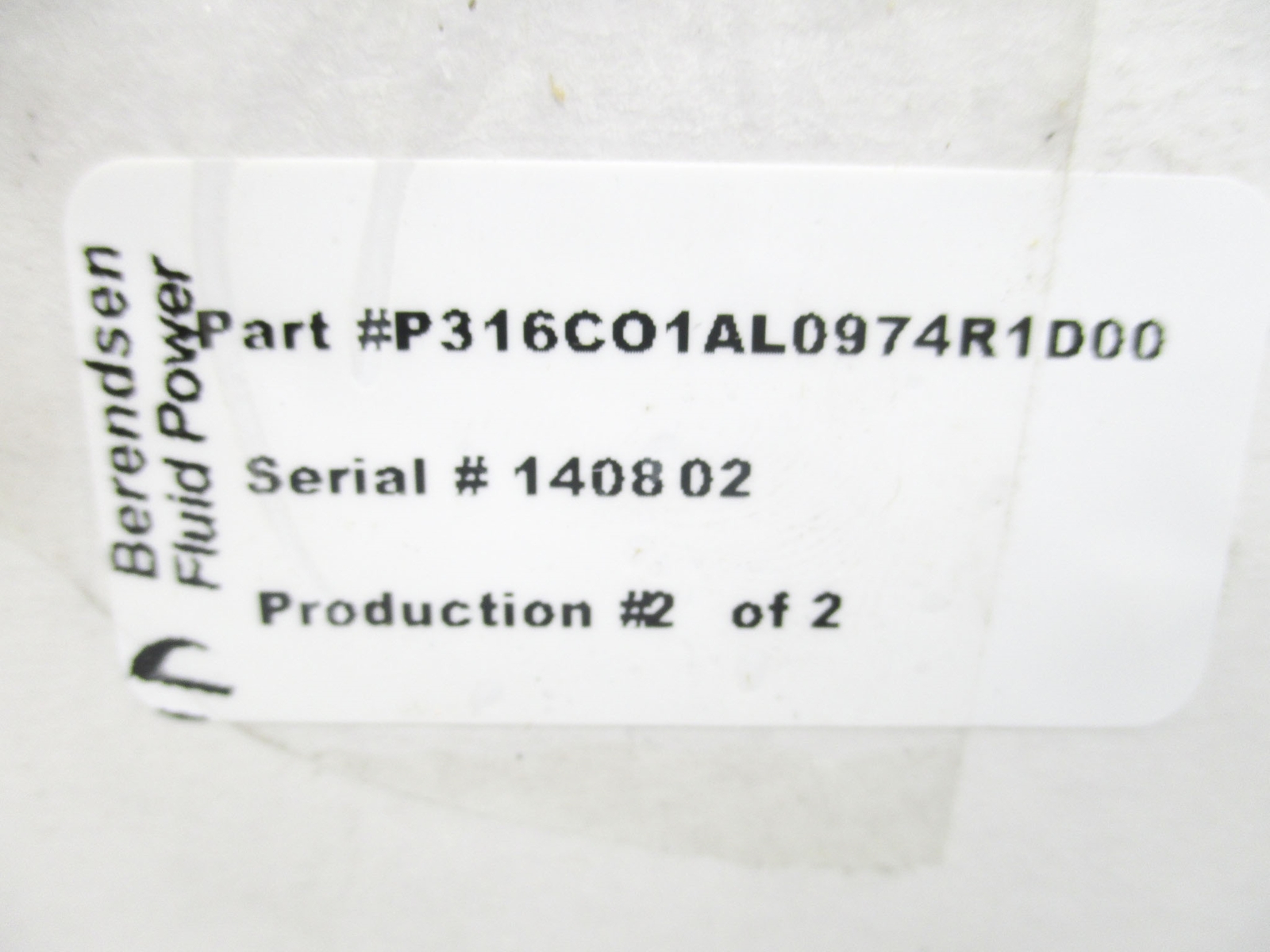 DANFOSS P316CO1AL0974R1D00 NSMP