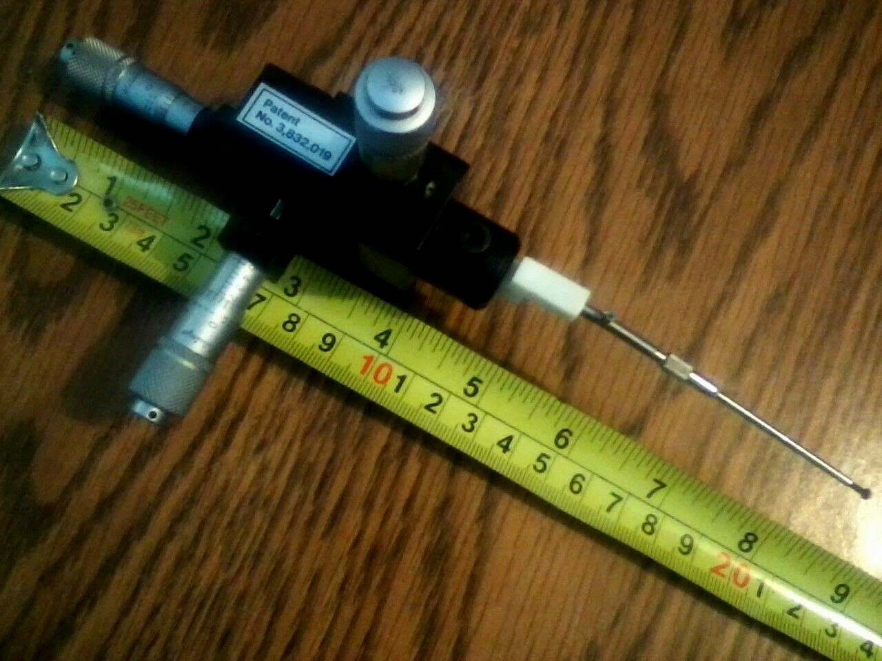 3 MITUTOYO 3 0-25mm MICROMETER 2TIER + 1 ALESSi 3/8″ DOVETAIL BALL BEARING SLIDE