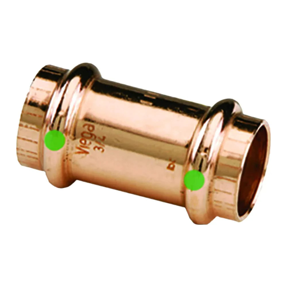 VIEGA 78057 PROPRESS COPPER COUPLING WITH STOP 1 INCH – REPLACEMENT 78057