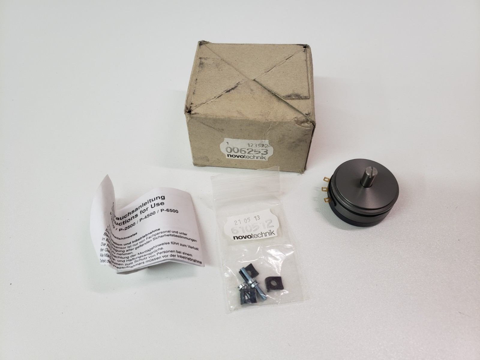 UNUSED – Novotechnik 006253 Rotary Sensor P-4511-A502
