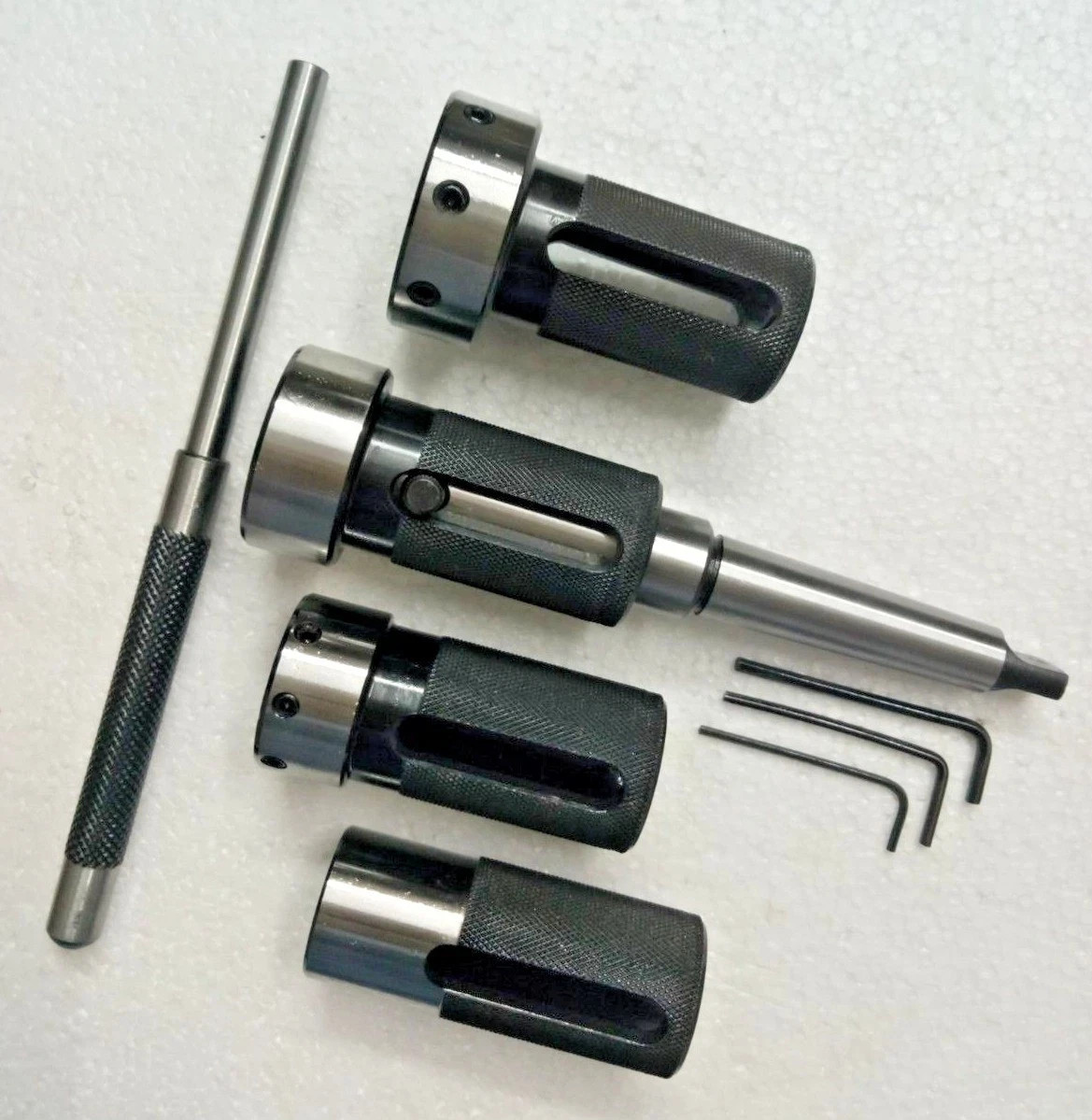 Lathe Tailstock Die Holder Box Of 4 Floating Type MT2 SHANK Holds Imperial Die